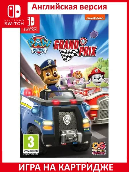 Игра PAW Patrol: Grand Prix Switch Картридж на Nintendo Switch Английская версия