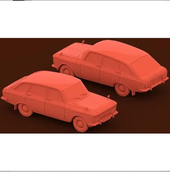 ИЖ-2125. Масштабная модель 1:72.