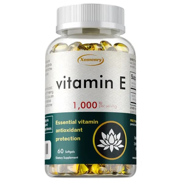 Биологически активная добавка Xemenry Vitamin E Softgels разработана для обеспечения антиоксидантной защиты и поддержания здоровья кожи, сердца и иммунной системы.
