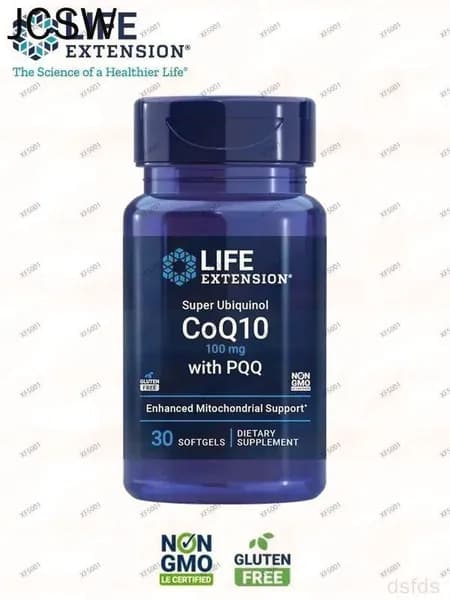 Life Extension Super Ubiquinol CoQ10 с PQQ, CoQ10, PQQ, здоровье сердца, поддержка клеточной энергии, без глютена, 100 мг, 30 мягких капс