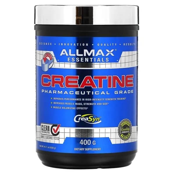 ALLMAX, Creatine Powder, Креатин в порошке, 100% чистый, без вкуса, 400 г