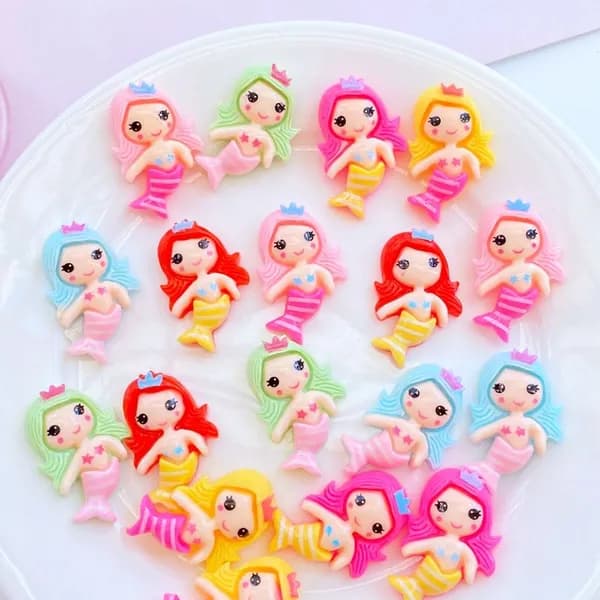 20pcs смола / Русалочка DIY Ювелирные украшения аксессуары
