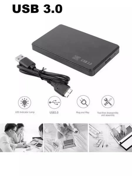 1 шт Кейс пластмассовый для жесткого диска USB 2.0 USB 3.0 Sata2.5