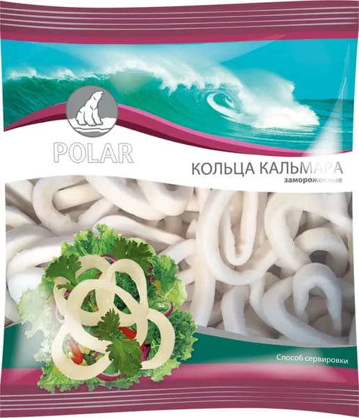 Кальмар POLAR кольца замороженный, 500г