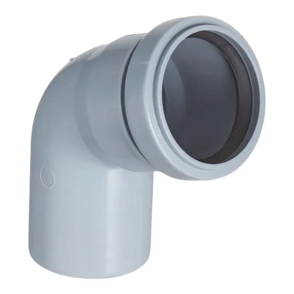 Отвод Valfex d50 мм 67 пластиковый для внутренней канализации, (1 шт)