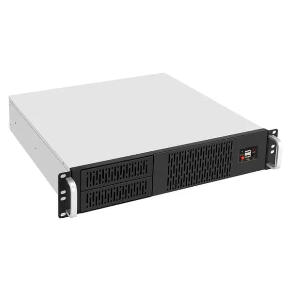 Серверный корпус 2U для пк, ExeGate ServerPRO-900PAS, сталь/алюминий, 900 ВТ Черный/серебристый (EX299980RUS)