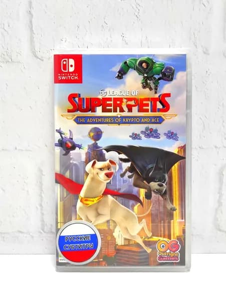 DC League of Super-Pets Лига Суперпитомцы: Приключения Крипто и Туза Русские субтитры Видеоигра на картридже Nintendo Switch