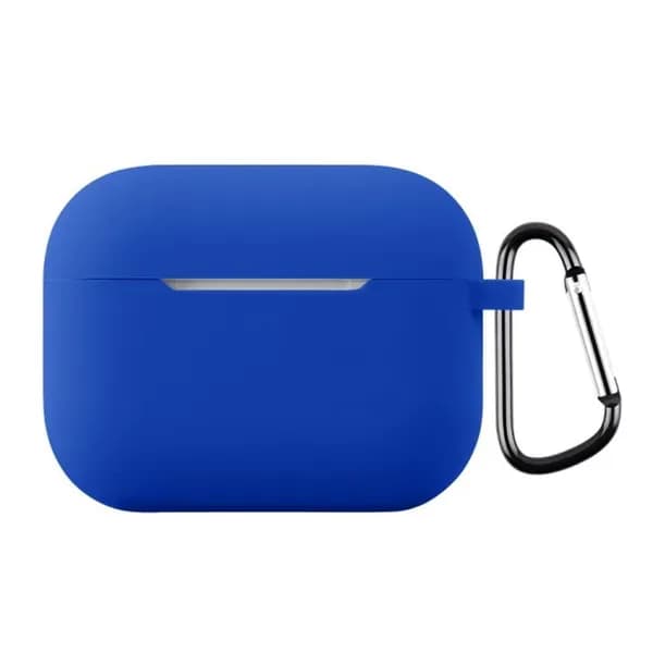 For AirPods Pro 3 Чехол для наушников Силиконовый защитный чехол для наушников AirPods Pro 3 с креплением толщиной: 1,3 мм (темно-синий)