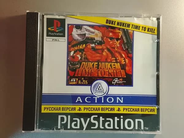 Диск с игрой для PlayStation 1: Duke Nukem - Time to Kill (PS1, Русская версия)