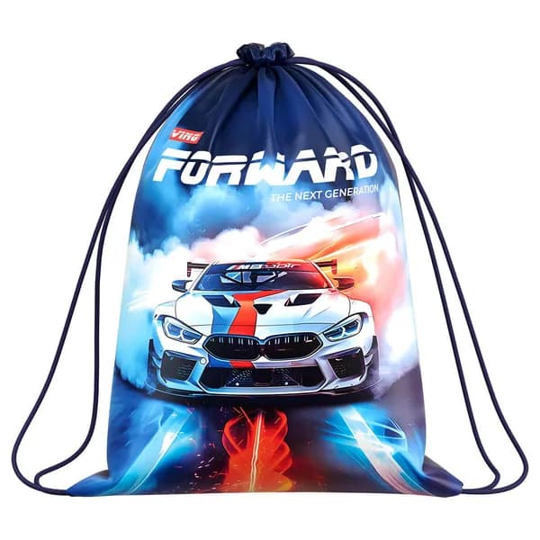 Мешок для сменной обуви для мальчика 1 отделение ArtSpace "Speed racer", 340*420мм