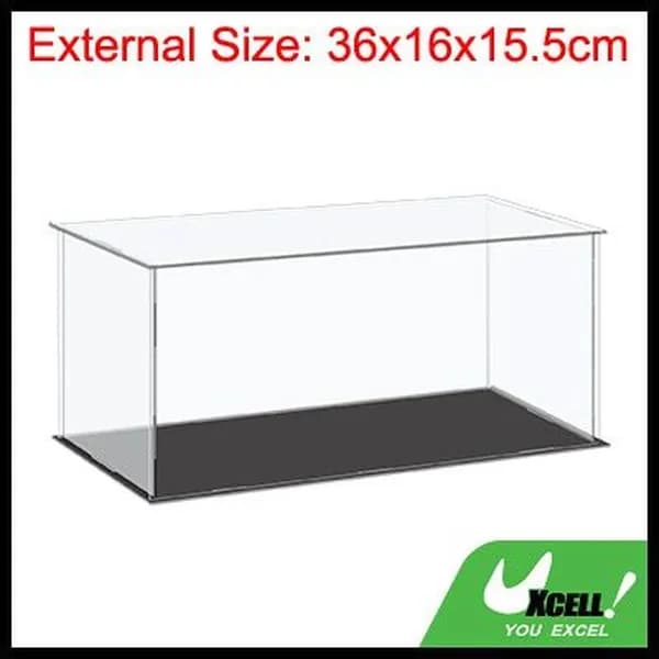 Прозрачный акриловый бокс для коллекций 36x16x15.5 см