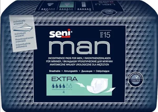 Вкладыши урологические Seni Man Extra, 15шт