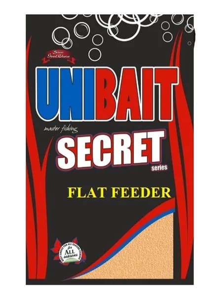 Прикормка рыболовная Unibait, серия Secret, 1кг, FLAT FEEDER Кукуруза