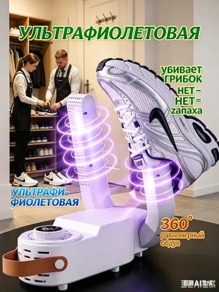 Сушилка для обуви с ультрафиолетом и функцией таймера