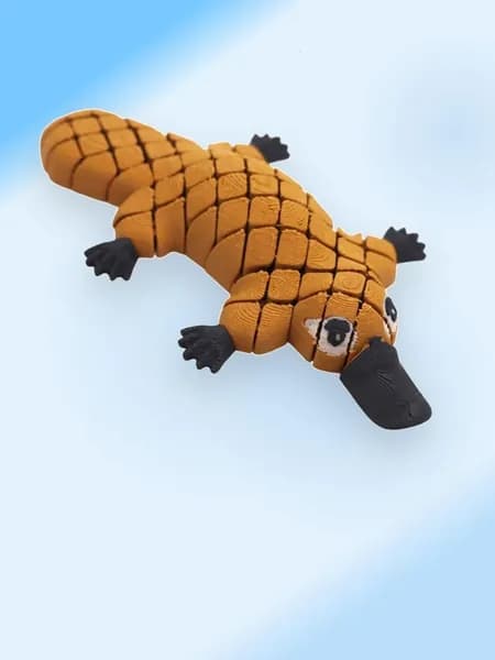 Статуя сочлененного утконоса с гибким сочленением, 3D-печатный утконос, игрушка-антистресс