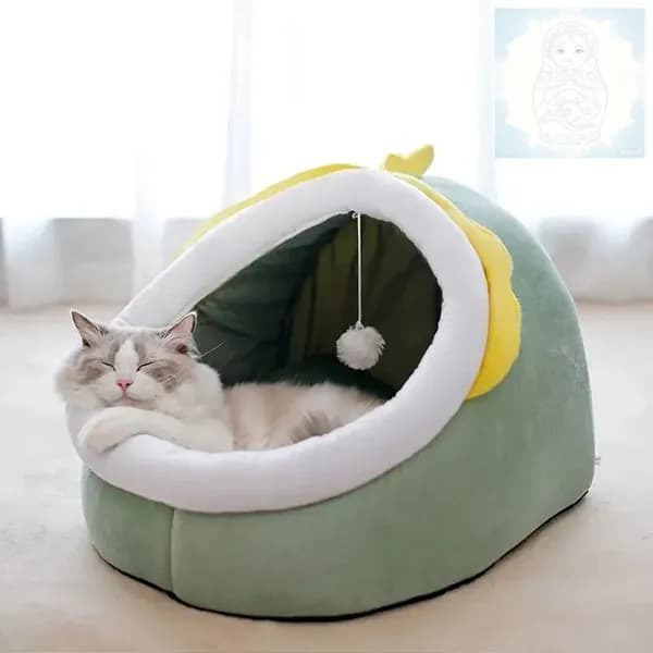Домик для собаки и кошки, будка для животных мелких пород, дом лежанка для собак и кошек
