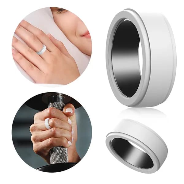 Силиконовый чехол для кольца Oura Gen 3, мягкий, эластичный, белый, размер S