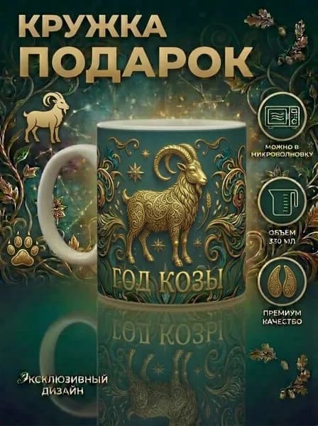 Кружка Подарочная года животных , Год Козы
