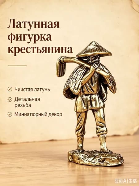 Статуэтка Бронзовый , высота 3.41 см, длина  5.11 см