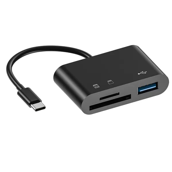 5 в 1 Кардридер Многофункциональный Type-C USB MicroUSB Портативный OTG Хаб