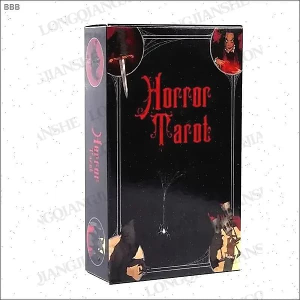 Черно-Красное Таро ужасов серии,Black Red Series Horror Tarot