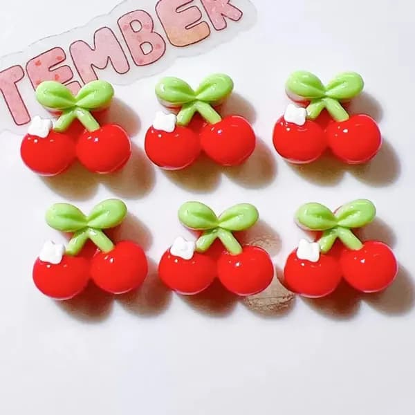 20pcs смоляная вишня декоративные аксессуары
