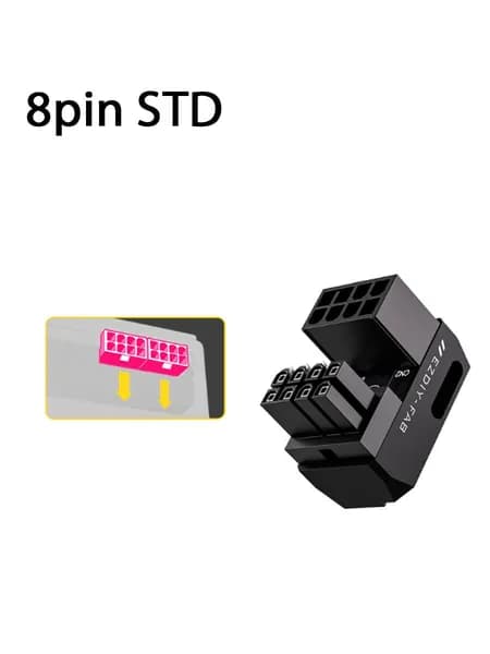 ATX адаптер 8pin угол 180 градусов STD