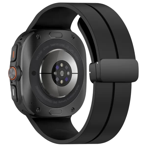 силиконовый ремешок для Samsung Galaxy Watch Ultra 2025 47 мм, Спортивный ремешок для Samsung Watch Ultra, Магнитная складная пряжка