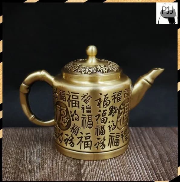 Чайник винтажный , Коллекционный бронзовый