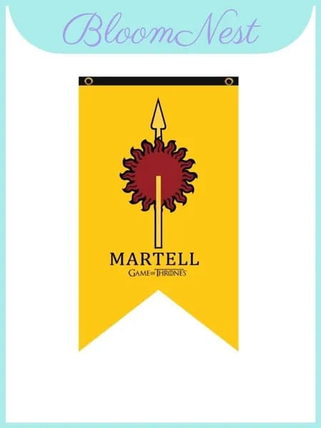 флаг баннер game of thrones для коллекционеров и фанатов украшение martell