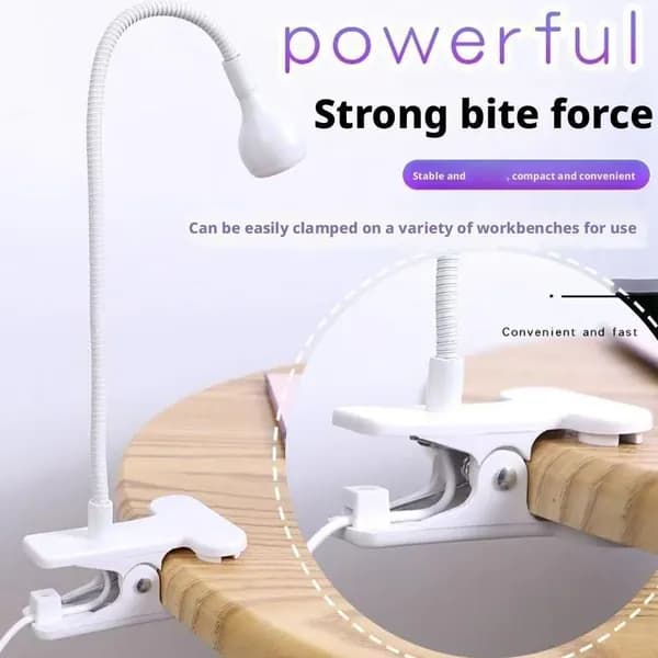 Лампа для маникюра на гибкой ножке, UV/LED, USB, с сенсором, для быстрой сушки гель-лака