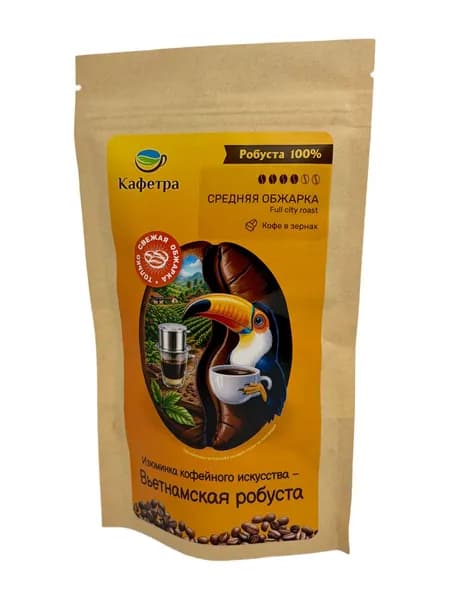 Кофе в зернах Робуста Вьетнам средняя обжарка 100г
