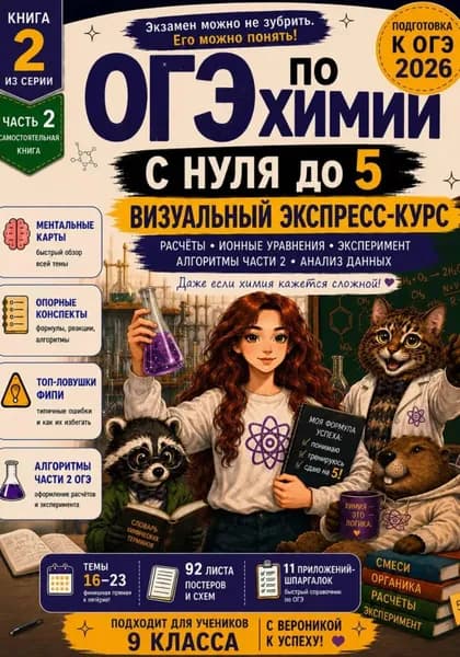 ОГЭ по химии с 0 до 5. Визуальный экспресс-курс. Часть 2. | Деркач Александр | Электронная книга
