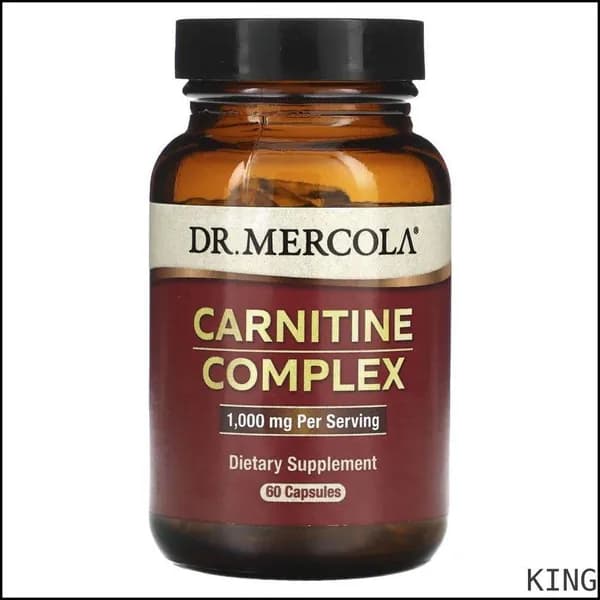 Dr. Mercola, комплекс с карнитином, 60 капсул KING