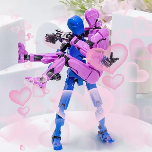 Lucky Titan T13 - шарнирная фигурка робота, стикбот, экшен-кукла (титан 13, т13) 3D-печать, подвижная сборная.