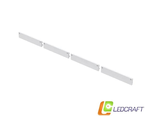 Заглушки 4 шт для профиля LC-LP1050M44 пластиковые серые