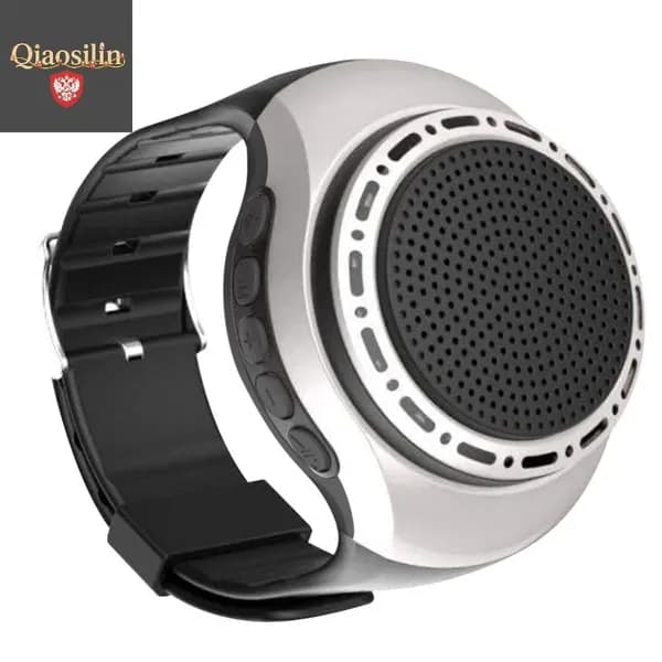 Удобная Bluetooth-колонка U6 на запястье, USB-зарядка, серебристая