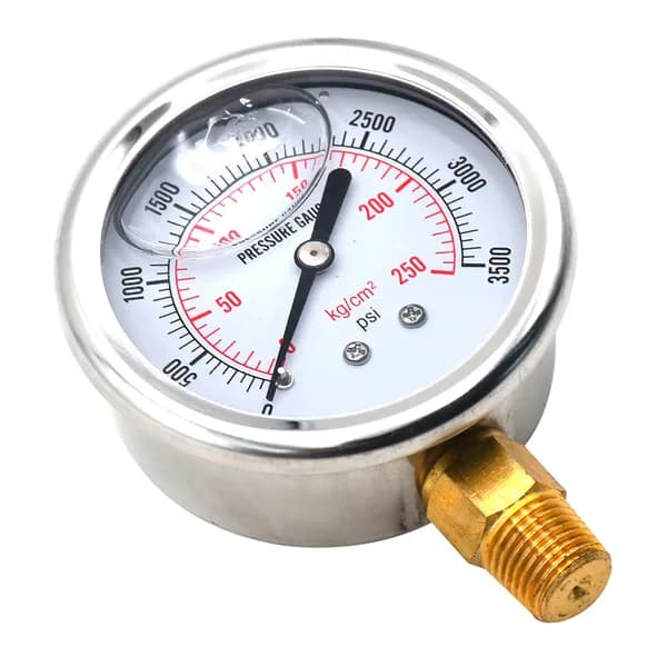 Гидравлический манометр 0 3500 PSI с американской резьбой
