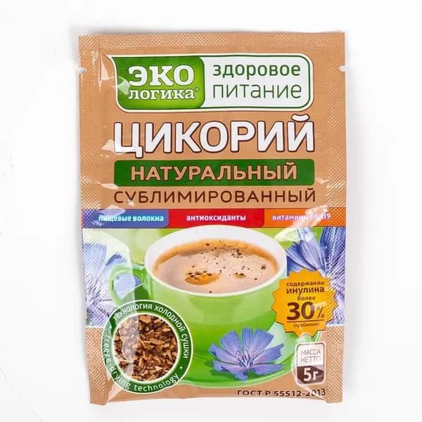 Экологика Цикорий натуральный, растворимый сублимированный, 5 г, 7 шт