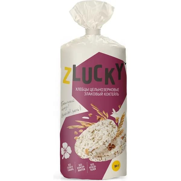 Хлебцы гречнево-рисовые Zlucky Злаковый коктейль 90 г
