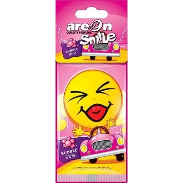 Освежитель воздуха "AREON" SMILE RING Bubble Gum/Бабл Гам, подвесная, картон 704-SMR-312
