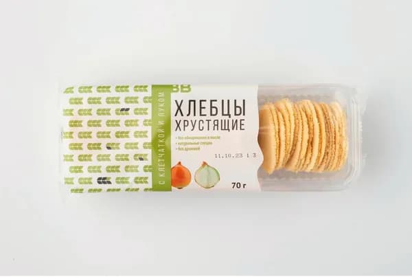 Хлебцы с клетчаткой и луком