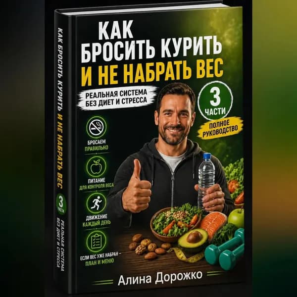 Как бросить курить и не набрать вес Полное руководство (3 части) | Алина Дорожко | Электронная аудиокнига