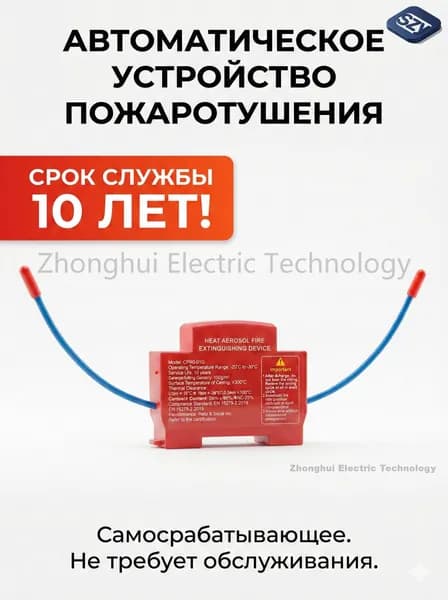 Огнетушитель аэрозольный в электрощит на DIN-рейку ORRO, автоматический самосрабатывающий, для дома и шкафа, 1-100 шт.