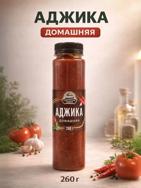Семилукская трапеза Аджика Домашняя, 260 грамм, 1 штука