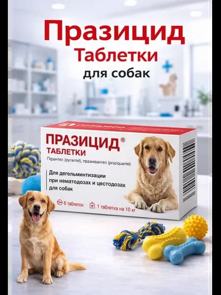 Таблетки от гельминтов для собак Празицид 500 мг