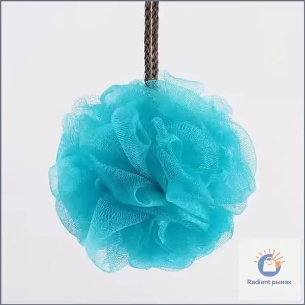 мочалка для тела, душа мужская и женская, мягкая, шар, набор из 1 шт,50г