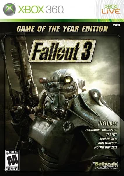 Игра Fallout 3 - Game of the Year для Xbox 360, английская версия
