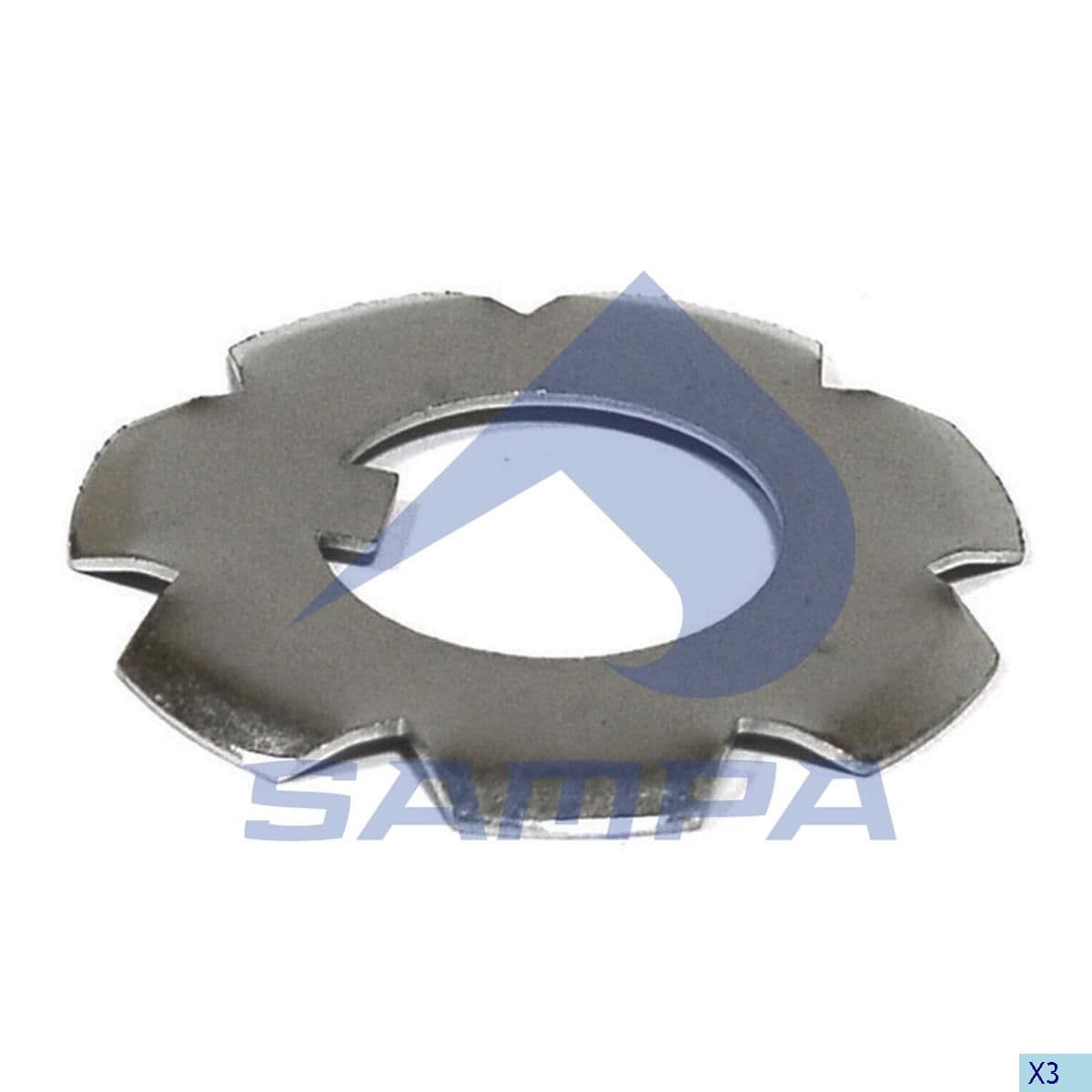 Шайба стопорная с внешними зубьями Sampa 105.405