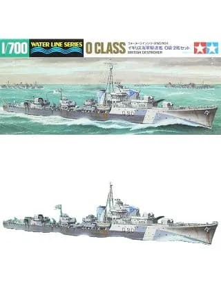 Сборная модель эсминца класса "О" ВМС Великобритании TAMIYA ship series 1/700 31904